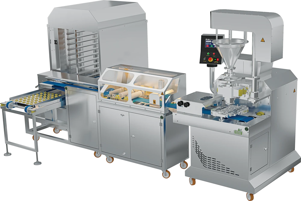 DATES FILLING COOKIES MACHINE & COOKIES IN TWO COLORS (MAAMOUL)