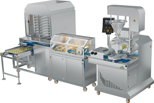DATES FILLING COOKIES MACHINE & COOKIES IN TWO COLORS (MAAMOUL)